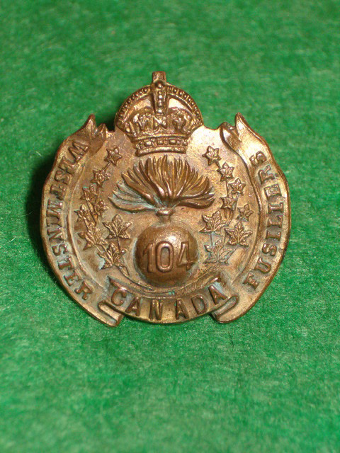 MM275 - 104th Westminster Fusiliers Collar Badge